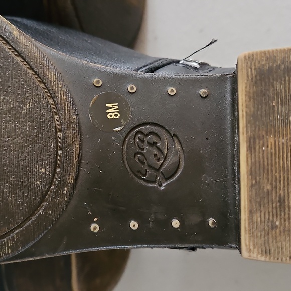 Lucky Brand Black Leather Ankle Boots - Picture 7 of 9